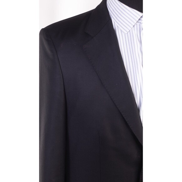 Zara Man Blue Tailored Fit Extra Fine Wool Single Breasted Blazer Jacket Size 42 - Picture 6 of 13